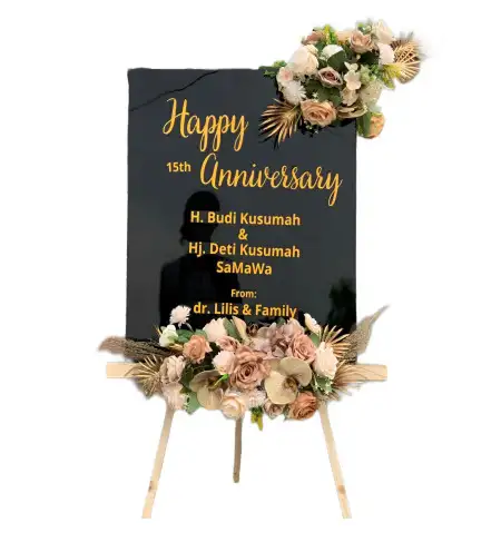 Papan Bunga Akrilik Juata Kerikil
